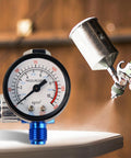 One Quarter Inch Spray Paint Gun Air Pressure Regulator With Pressure Gauge And Adjustable Regulating Valve For Precise Air Flow Control