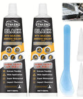 Heavy Duty RTV Gasket Sealant And High Temp Black Silicone Adhesive For Gearboxes Axles Pumps Superchargers Provides Rock Solid Sealing Power With Heat Resistance And Oil Proof Seal For Tough Jobs Without Breaking A Sweat In 3.5 Oz tubes with applicator tips and tools.