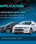 Keep Your Ride Running Tight With Our Heavy Duty Battery Current Sensor That Directly Swaps Oem Number 22859019 For Chevy Impala Malibu Daily Drives, featuring 2015-2019 Chevy Impala and 2014-2016 Chevy Malibu.