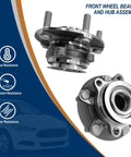 2 Pack Front Wheel Bearing And Hub Assembly Fits Nissan Rogue 2008 2013 Rogue Select 2014 2015 Sentra 2007 2012 Replaces OE 513298