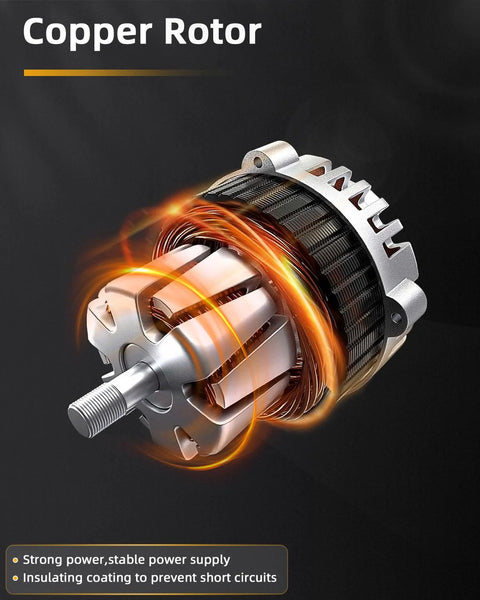 Copper rotor showcasing strong power supply and insulating coating for Alternator For Toyota Camry And Solara 1997 To 2001 12V 75Amp With 5 Groove Pulley Replacement Part 13754 Replaces 13754 And0187 111468 Direct Fit For Camry Solara Engine Plug And Play Convenience Durable High Quality Replacement