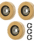 Electric Scooter Copper Motor Gear Set 38mm 3 Pack Lightweight Replacement Gears For Commuters And DIY Repair Projects