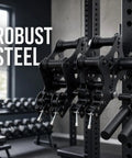 Pulley System Attachment for Home Gym With LAT Pulldown and Squat Rack Cables, Upgraded Roller Glider Pair, Smooth Glide for Full Body Workouts, Sturdy Steel Construction, Space Saving Design, black steel rack-mounted pair