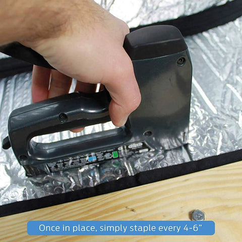 Installing Energy Saving Attic Door Insulation Cover For Stairway Opening 25 By 54 By 11 Inches With Easy Access Zipper Aluminum Insulated Attic Tent