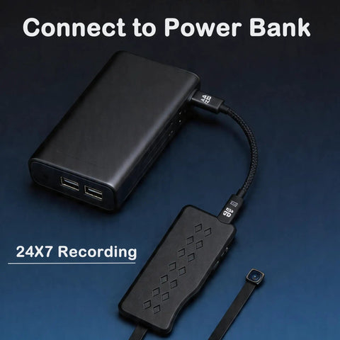 Low Key Hidden Camera Module Tiny Spy Cam Wi Fi for Inside Home with power bank for 24x7 recording