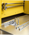 Heavy Duty Zinc Alloy Commercial Kitchen Freezer Door Hinge 4 Pack With Silent Operation And Easy Install For Pro Kitchens And Busy Foodservice Environments Durable Pivot Low Noise Smooth Open Close Simple Assembly, silver hinge parts on yellow freezer door