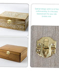 Dope Vintage Style Wooden Box Latches Set 30 Pack Iron Hasp Drawer Locks on ornate and plain wooden jewelry boxes