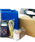 Pro Grade Leeb Hardness Tester Meter 170 To 960 HLD for Metals Durometer Tester With HL HB HRB HRC HRA HV HS Scales Includes Standard D Type Impact Device And D Test Block For Steel Iron Bronze Copper And 10 Materials portable kit with case, cables, manual, and test block