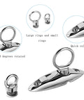 316 Stainless Steel Quick Release Hangers For Pontoon Boats And Bimini Decks Marine Grade Hardware With Screws Included Detail View