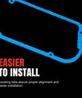 Ford F-150 Engine Valve Cover Gasket Set, Leak-Proof OEM-Style Kit For V6 And V8 Engines, Easy Install, Durable Seal, Replaces Worn Gaskets, Helps Prevent Oil Leaks And Keeps Your Ride Quiet; blue gasket