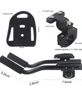 Clip On Aero Bar For Road And Mountain Bikes Aluminum Alloy TT Handlebar Armrest With Grip Friendly Grips dimensions and parts