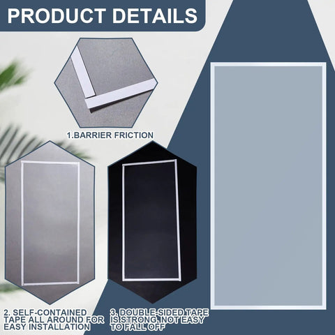 Product details showing Six Pack Abrasive Blasting Cabinet Lens Covers With Durable Polyester Film Inner Lens Protectors Adhesive Sandblast Film Replacement Fits Standard Sandblast Cabinets 23 By 11 Inches