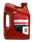 Back view of Multi Vehicle ATF Full Synthetic Transmission Fluid One Gallon container with product details and labels visible.