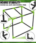 Diagram of Golf Frame Corner Kit 10 Pieces 1 Inch Plug And Play Canopy Fittings for EMT Pipes, highlighting stability features.
