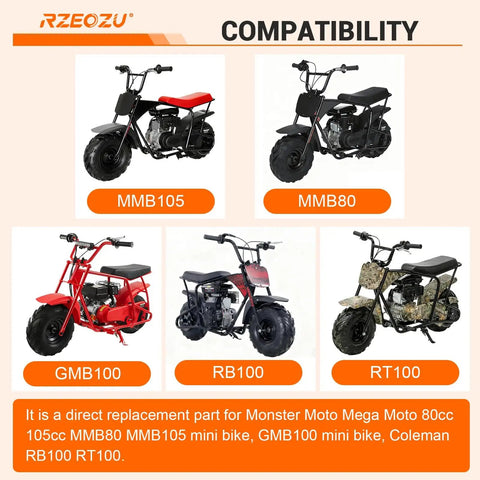 Rear Hydraulic Brake Kit With Caliper Mounting Bracket For Mini Bikes Direct Replacement For Monster Moto 80cc 105cc MMB80 MMB105 GMB100 Coleman RB100 RT100 180mm Disc Rotor Bolt On Upgrade For Safer Street Rides