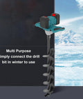 Cordless Electric Ice Auger With Six Speed Settings From 100 To 800 RPM And 1200 Nm Torsion Power Head A Real Workhorse Post Hole Digger