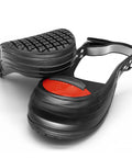 Steel Toe Shoe Covers With Grippy Slip Resistant Overshoes, CE And ASTM Certified, Ultra Lightweight Titanium Toe Cap, front view
