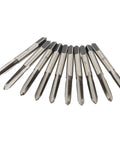 M5 Tap Drill Straight Flute Carbon Steel Manual Heavy Duty Tool For Thread Cutting In Metalworking And Automotive DIY Industrial Grade Hand Tool For Metric Threads Wood Plastic Aluminum, 10-piece set