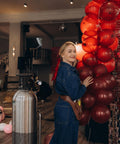 Helium Balloon Filler Regulator With Gauge 0-3000 PSI For CGA580 Tank Valve Balloons in use at event setup