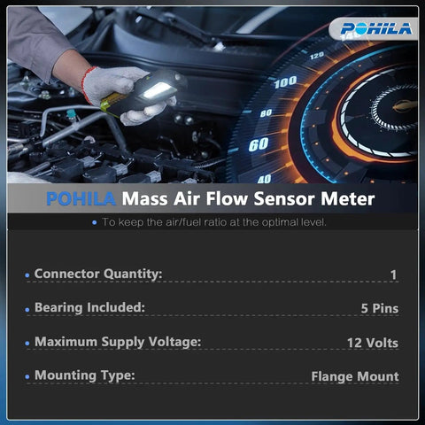 MAF Sensor 213-4222 Compatible With Chevy Cobalt Camaro Colorado Canyon HHR 2005 2014 Replacement Mass Air Flow Sensor meter