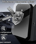 Impact resistant thickened tempered glass on EV Charger Station Box Weatherproof Electric Vehicle Wall Protector With Combo Lock.