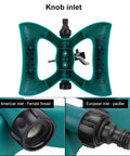Automatic 360 Degree Rotary Lawn Sprinkler For Full Yard Coverage With Easy Setup Irrigation System With Knob Inlet