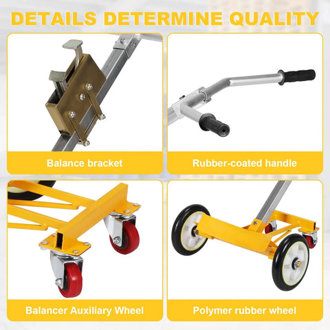 Heavy Duty 55 Gallon Drum Dolly With Braking Wheels, rugged steel frame, balance bracket, rubber handle, polymer wheels