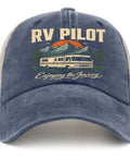 Funny RV Pilot Road Trip Camper Baseball Cap For Adventure Junkies Who Love Traveling, Vacation Vibes, Cycling, And Epic Journeys
