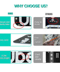 Comparison of Blue LED Car Light Sign With USB Type-C Touch Control seeing links, durability, and brightness vs competitors.