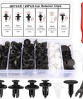 Universal Car Clips And Nylon Plastic Rivets Kit With Six Popular Sizes For Bumpers And Fenders Fits Most Car Models display and tool
