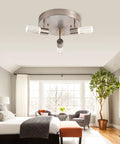 Four-Head Modern Track Lighting Kit With Adjustable Rotatable Heads, 360 Degree Spin And 90 Degree Tilt in bedroom