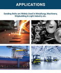 Applications of Tough As Nails Zirconia Sanding Belts 2 X 36 Inch For Belt Grinders in metallurgy, shipbuilding, and light industry.