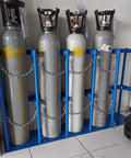 Heavy Duty Steel Gas Cylinder Holder Stand For Oxygen And CO2 Tanks In Garage Or Workshop Built To Last Durable Powder Coated Tank Rack