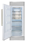 Interior view of Twenty Eight Inch Built In Convertible Refrigerator And Freezer 13 Cu Ft White Kitchen Essentials with shelves and drawers.
