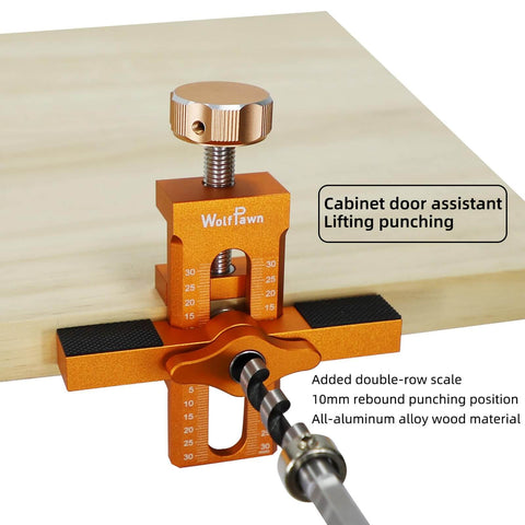 2 In 1 Cabinet Hinge Installation Positioning Tool With Adjustable Length Aid Heavy Duty Aluminum Alloy Cabinet Door Jig For Frameless Cabinets DIY Hinge Alignment And Mounting Guide The Go To Tool For Precise Installations