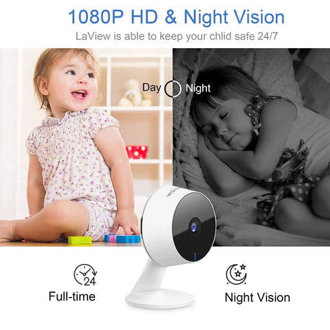 Four Pack Indoor 1080P Security Cameras With Motion Detection Night Vision And Two Way Audio For Slick Pet Monitoring