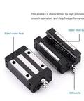 Beefy 2Pcs 20mm Square Linear Bearing Blocks For CNC Kits with fixed screw hole, slider steel balls, and oil nozzle