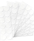 120 Pack Self Stick Felt Furniture Sliders Round 1.5 Inch White Floor Savers on sheets for easy application.