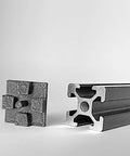 End Cap Set For 2020 Aluminum Extrusion Profiles, 25 Pieces, 20mm By 20mm Black Plastic End Caps, Snug Fit With Four Point Contact For Superior Grip, Beefier Than Competitors, Will Not Break Easily, Made In USA on 20x20 aluminum profile