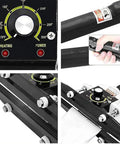Close-up of Heavy Duty Portable Handheld Impulse Bag Sealer with precise temperature control settings for packaging.