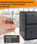 Two Pack Flame Sensor Igniter Sensing Rod For Goodman Janitrol Amana York Furnaces Replacement 0130F00010 B1172606