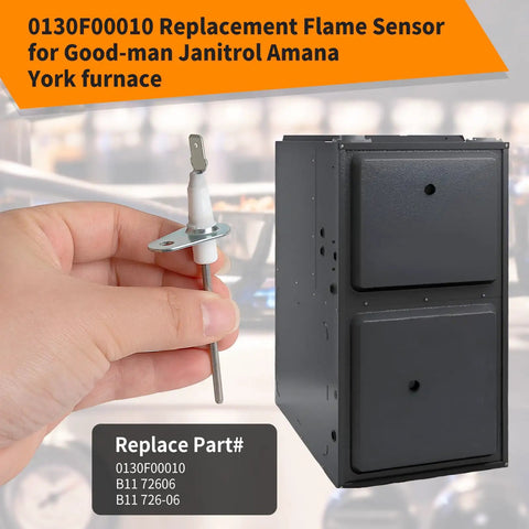 Two Pack Flame Sensor Igniter Sensing Rod For Goodman Janitrol Amana York Furnaces Replacement 0130F00010 B1172606