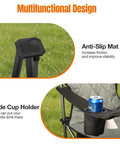 Heavy Duty Camping Chairs Two Pack With Fully Padded Seats Cooler Bag And Cup Holder 350 Lb Capacity Portable Folding Chairs feature