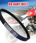 Beefed Up 3 Piece Drive Belt Kit For Go Karts And Mini Bikes Fits 212cc 196cc 5 To 7hp Engines beside red go-kart