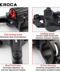Mountain Bike Hydraulic Disc Brake Set details showing adjustment screws and mounting positions