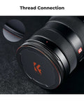 82mm Magnetic Thread Lens Filter Cap 2 In 1 Design For Quick Swaps And Full Lens Protection on camera lens, thread connection detail