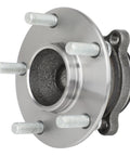 Side view of Pair Rear Wheel Bearing Hubs Assembly For Mazda 6 2014-2020 And CX-5 2013-2020 FWD Replacement Kit with 5 Lug 4 Bolt Square Flange.