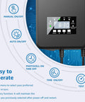 Powerful 300W Low Voltage Landscape Transformer With Timer And Photocell Sensor with digital display and control buttons