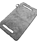 Golf Cart Seat Cover Protector Easy Install Durable Outdoor Seat Cover for Golf and Sightseeing Carts in grey with quilted design.
