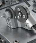 Sheet Metal Cutting Nibbler Attachment For Drills, Pro Grade Drill Nibbler Tool with adapters on metal surface